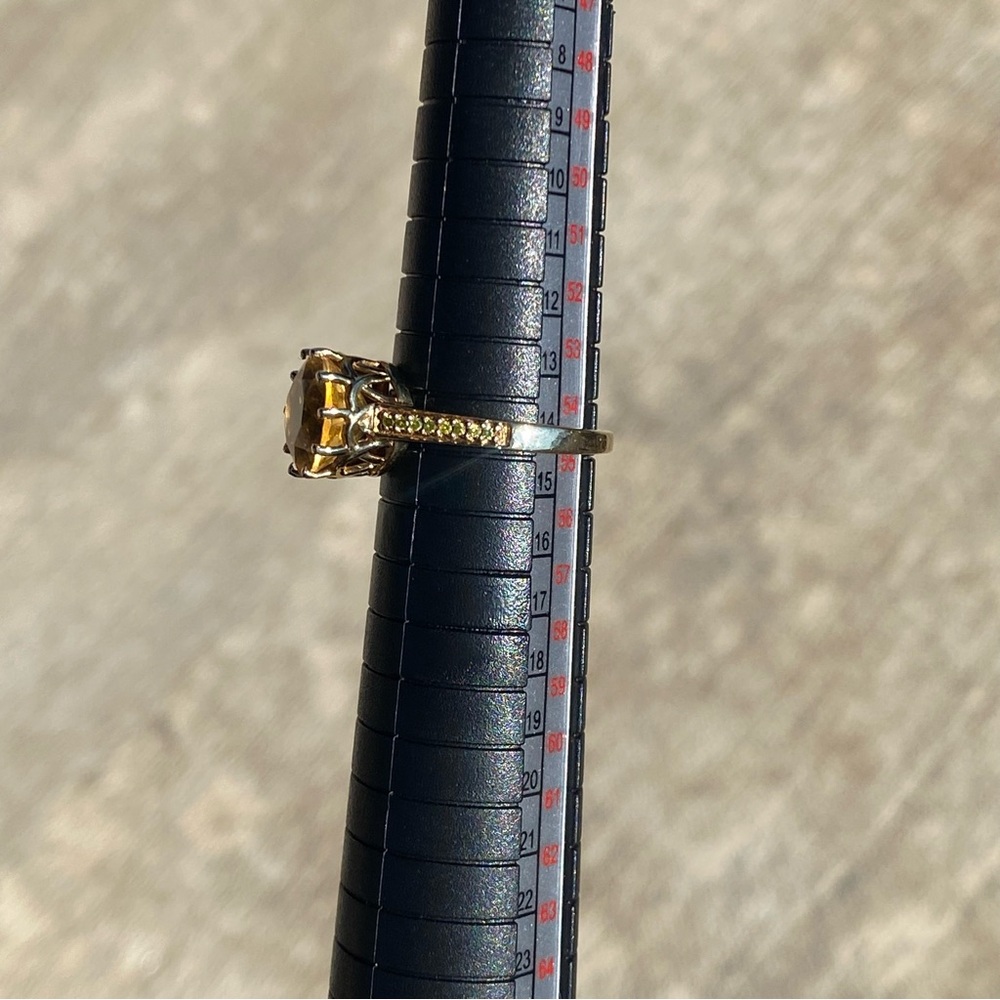 10K Yellow Gold Citrine Ring - Picture 8 of 12